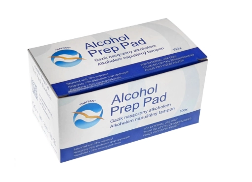 Gaziki do dezynfekcji Alcohol Prep Pad G 100 sztuk